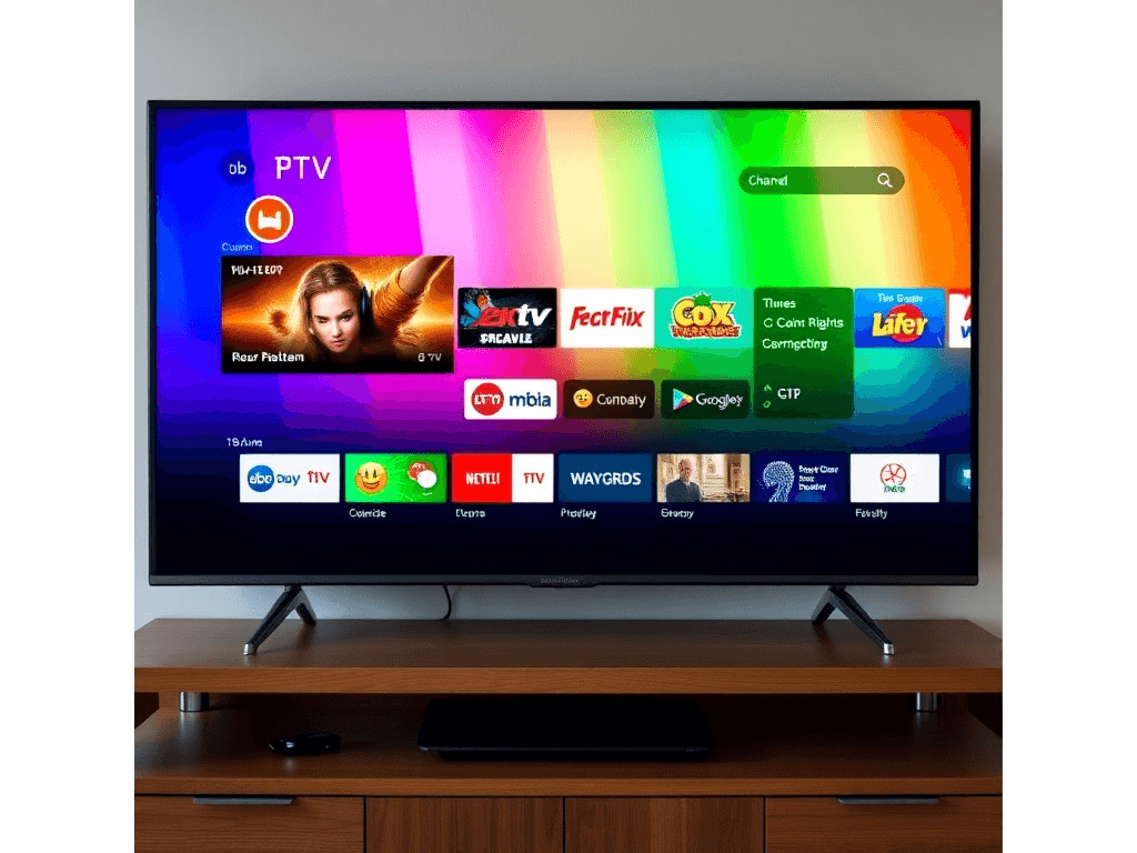 Best IPTV Service USA streaming interface showing channels and content library on modern smart TV