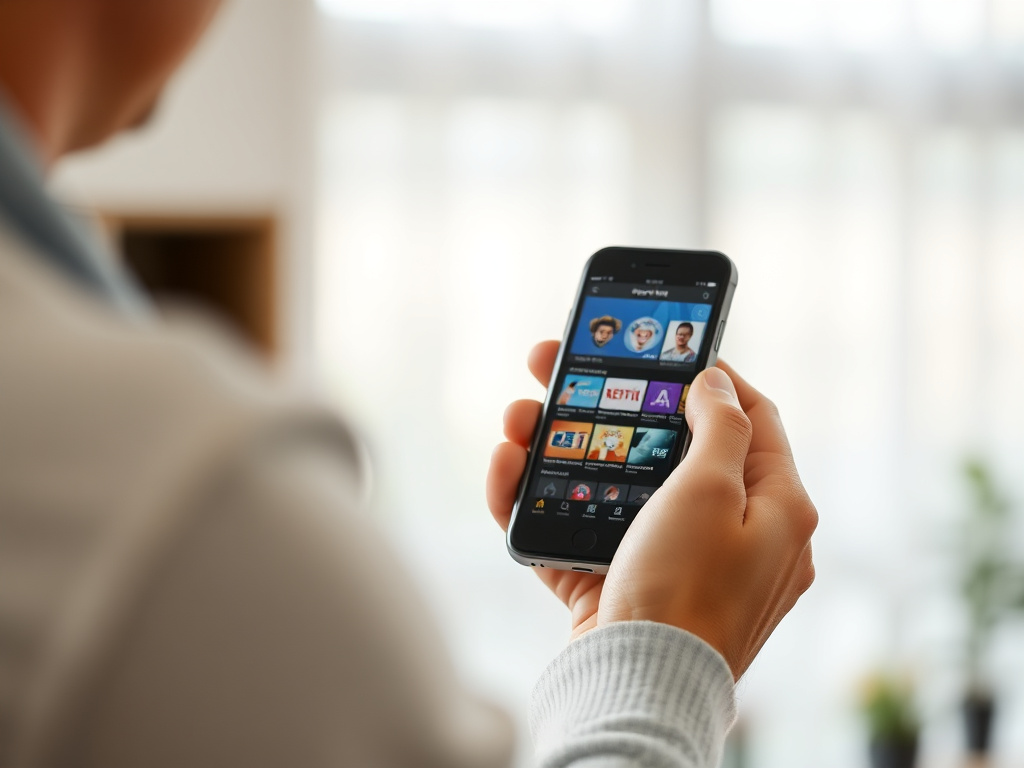 IPTV app on a device