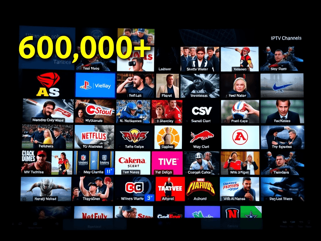 IPTV service with 60,000+ channels