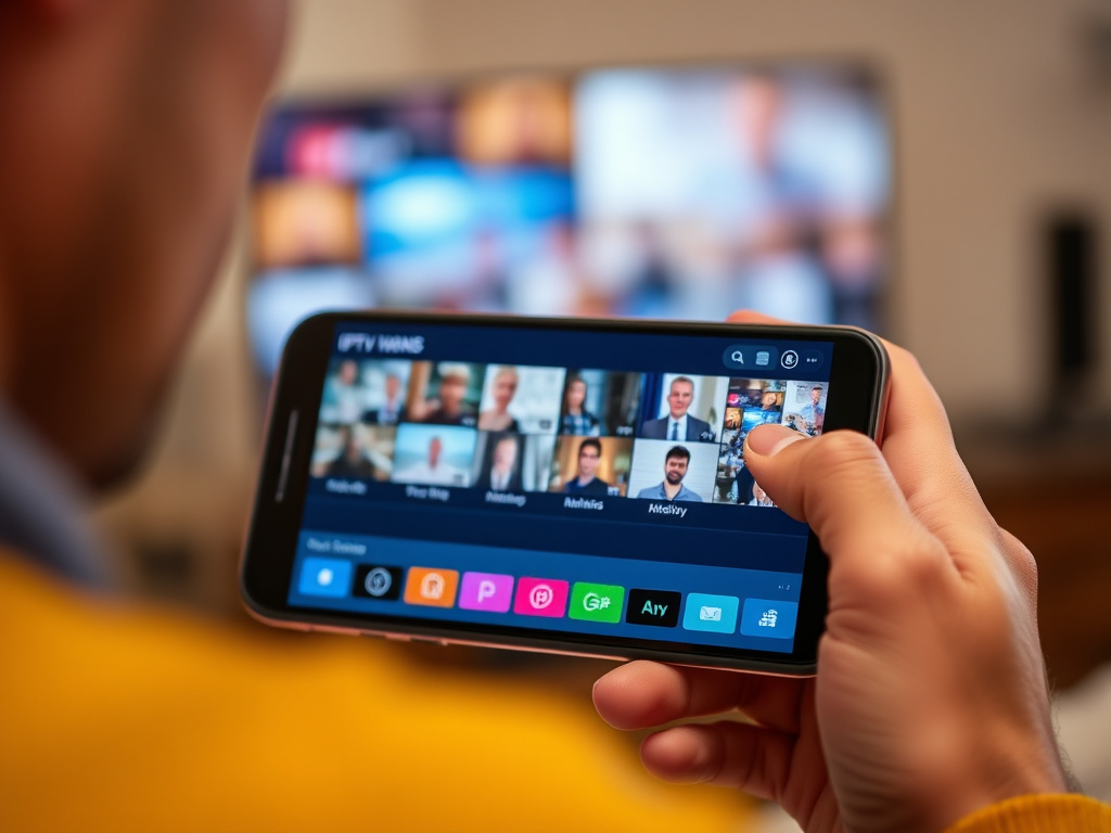 IPTV streaming on a smart TV
